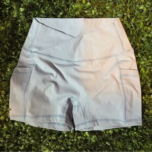 Women's Light Blue Active Shorts
